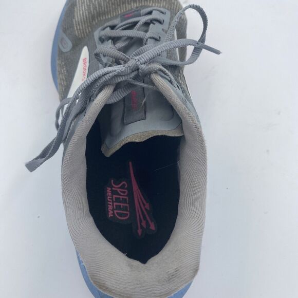Brooks Launch Sneakers Women's Sz 10 Gray Blue Running Athletic Shoes - Picture 15 of 16